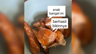 AYAM KECAP HONGKONG RESEP DARI TIK TOK RASANYA ENAK BANGETT [upl. by Sudbury]