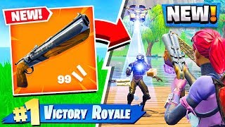 NEW DOUBLEBARREL SHOTGUN GAMEPLAY Fortnite Battle Royale [upl. by Eniledam735]