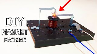 How To Make Electromagnetic Buzzer  Easy School Project using Electromagnet [upl. by Ahsirak430]