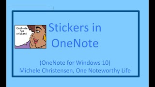 Using the stickers feature in OneNote Insert Stickersquot [upl. by Kirenoj]