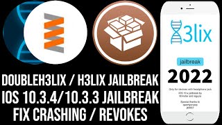 Install H3lix Jailbreak to Jailbreak iOS 10341033  Install doubleh3lix  h3lix Jailbreak 2022 [upl. by Danyette]