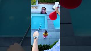 Awesome water balloon prank😂🤣 [upl. by Epul]