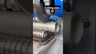 Cutting pipe machine cnclathemachine cncmachining [upl. by Pietro]