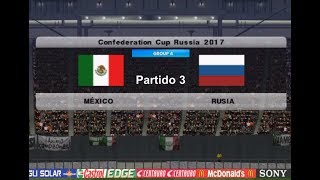 PES 2017 PS2 Mexico vs Russia  Confederation Cup 2017 [upl. by Suzy865]