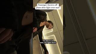 Passenger thrown off plane after fight over seat [upl. by Lleirbag]