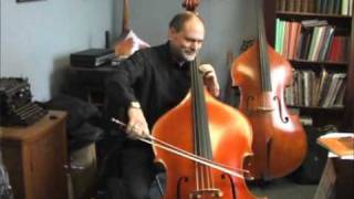 Thierry Barbe plays his new double bass from Laurent Demeyere luthier in Troyes France [upl. by Aihseyn]