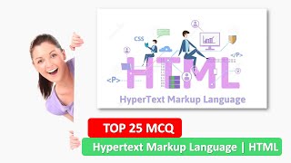 TOP 25 MCQ QUESTIONS ANSWERS ON HTML Hypertext Markup Language  HTML  QampA [upl. by Bernadette]