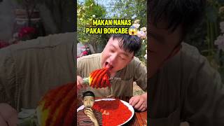 MAKAN NANAS PAKAI BONCABE dubbing shorts funny [upl. by Olen]