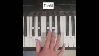 TAHITI Chanson de Keenv  Tuto Piano Facile [upl. by Anelliw]