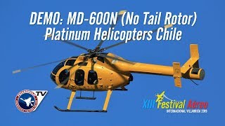 Helicóptero MD600N NOTAR No Tail Rotor de Platinum Helicopters en Villarrica 2019 [upl. by Hemetaf]