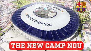 Camp Nou The New Look of Camp Nou FC Barcelonas New Stadium is Stunning Check it Out [upl. by Essile]