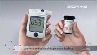 Rightest GM300 Blood Glucose Monitoring SystemVideoSingle [upl. by Ynehpets]