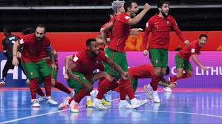 Portugal 2 x 2 Kazakhstan Full Highlights Pen 4 x 3  Semifinals Futsal World Cup 2021 9302021 [upl. by Anola69]