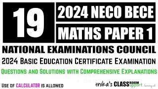 19 2024 NECO BECE PAPER 1 NUMBER BASES CONVERSIONS BASE 2 Binary TO BASE 10 [upl. by Latton]