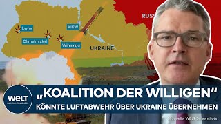 PUTINS KRIEG Ukraine unter Beschuss – Kiesewetter plädiert für Luftabwehr über der Westukraine [upl. by Yrrab]