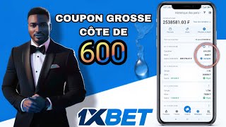 Coupon de pari gagnant côté 600 disponible [upl. by Lletnohs690]