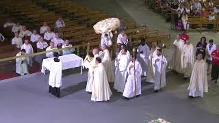 Procession eucharistique du Sanctuaire de Lourdes July 24 2024 [upl. by Elatsyrc779]