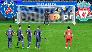 FC 25  Ronaldo Messi Neymar Mbappe vs Salah  PSG vs Liverpool  Penalty Shootout  PS5 Gameplay [upl. by Lorsung68]