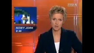 Wiadomości TVP  11 września 2001r  2 rocznica upamiętniająca [upl. by Eanwahs]