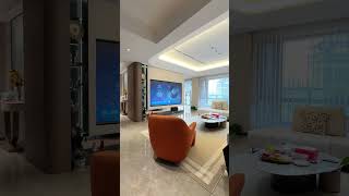 Rotating TV wall design wallboard interiordesign wallpanelling walldecor [upl. by Naldo]