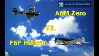 CMO  A6M Zero VS F6F Hellcat [upl. by Nrubua]