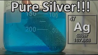 Silver Refining Extract pure Silver at Home from Mixed Metal Jewelry [upl. by Orihakat]