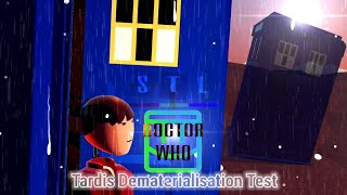 RRDW Tardis Dematerialisation Test [upl. by Rebor688]