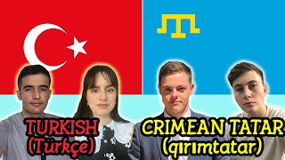 Similarities Between Turkish and Crimean Tatar [upl. by Adnamahs]