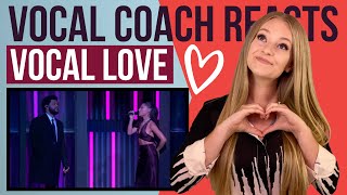 Vocal Coach Reacts to Save Your Tears  The Weeknd amp Ariana Grande Live [upl. by Ahsuatal]