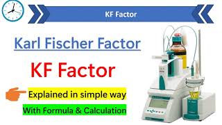 KF Factor  Karl Fischer factor  kf titration [upl. by Ativad]