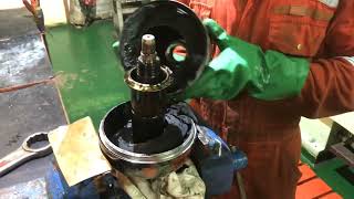 CENTRIFUGAL FILTER ROUTINE LUB OIL BYPASS FILTER CLEANING FOR YANMAR 6EY18ALW YANMAR 6EY18ALW [upl. by Eimaral]