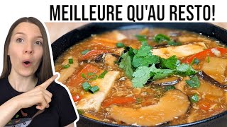 SOUPE AIGRE PIQUANTE POTAGE PÉKINOIS RECETTE AUTHENTIQUE  HOT AND SOUR SOUP  HOP DANS LE WOK [upl. by Bramwell693]