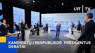 Rinkimai 2024 Kandidatų į Respublikos Prezidentus debatai  20240502 [upl. by Giza]