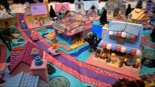 Vintage Polly Pocket collection Pollyville [upl. by Ybbob]