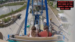 Pharaohs Fury POV Ride At The Family Fun Fall Fest 2024 [upl. by Annairol]