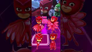 PJ Masks  Owlette 🆚 Owlette 🆚 Owlette 🆚 Owlette X Dance Song Tiles Hop EDM Rush shorts [upl. by Anna-Diane]