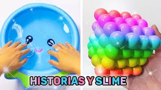 SATISFACTORIO SLIME CON HISTORIAS DE FONDO🌈 MEJOR COMPILACIÓN DE TIKTOK 34 [upl. by Depoliti]