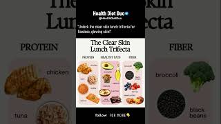 The clear skin lunch trifecta  HealthDietDuo shorts [upl. by Ecnarolf378]