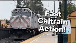 Caltrain at speed compilation 1 [upl. by Nylecaj938]