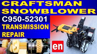 How I dismantled and reassembled the transmission on my Sears Craftsman Snowblower C95052301 [upl. by Richards]