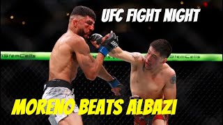 UFC FIGHT NIGHT MORENO BEATS ALBAZI  ufc ufcfightnight mma subscribe shorts short cagefight [upl. by Gnohc]