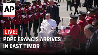 LIVE Pope Francis arrives in East Timor [upl. by Ainet116]