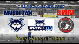 ELMIRA  WATERTOWN WOLVES  012024 [upl. by Anirehtac]