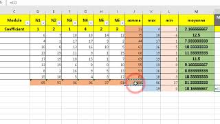 4EXCEL Fonction  MAX MIN MOYENNE AVG  DARIJA [upl. by Pol]