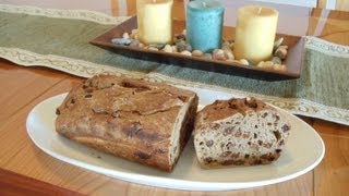 NoKnead Artisan Cinnamon Raisin Bread [upl. by Naehs]