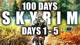 I MUST BEAT SKYRIM IN 100 DAYS  Perfectly Balanced Hardcore Skyrim Challenge live [upl. by Chang]