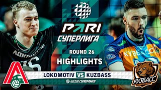 Lokomotiv vs Kuzbass  HIGHLIGHTS  Round 26  Pari SuperLeague 2024 [upl. by Ehc937]