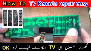 How to repair TV remote  LED remote Ghar man thik karo  DIY trick 😱 [upl. by Caitrin68]