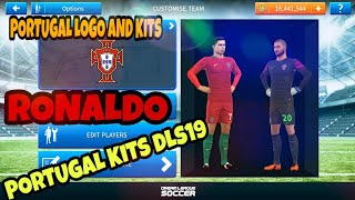 HOW TO IMPORT PORTUGAL LOGO AND KITS IN DREAM LEAGUE SOCCER 2019 [upl. by Blakely]