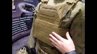 ArmorWorks Modular Plate Carrier MPC Armor Carrier with Source Hydration at SHOT Show 2012 [upl. by Nashner]